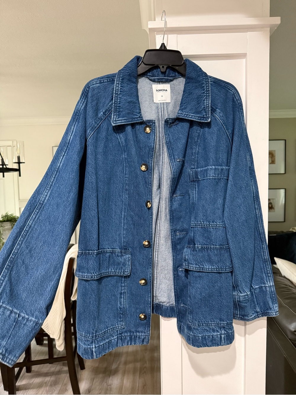 Sonoma Blue Denim Utility Jacket for Women